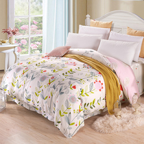 Yu Jiali Jiangnan Flower Vine 100% quilt cover single Piece 1 2m bed cotton 150 215cm single cotton pastoral