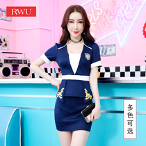 Beautician overalls summer new suit Foot bath sauna technician clothes Sexy thin belly foot massage clothing women