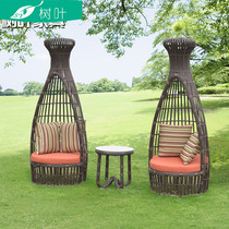 Outdoor vinechair stylistpersonality terrace balcony villa garden garden vineyard table and chair tea combination