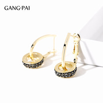 Silver pin senior sense French earrings female Korean temperament Net red earrings 2021 New Tide simple fashion earrings