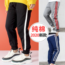 2021 new style boys pants autumn trousers big children spring and autumn sports boys casual pants children cotton childrens clothing
