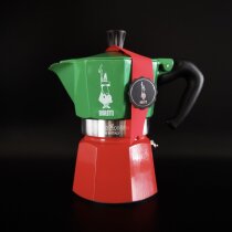 Bialetti Bialetti Single Valve Mocha Pot Espresso Commemorative Edition Italian Tricolor Flag 3 cups