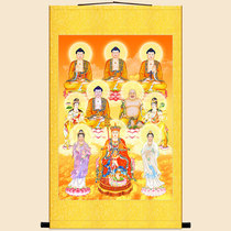 The ten holy figures five Buddhas and five Bodhisattva Buddha statue painting