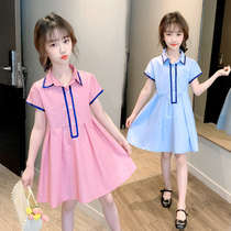 Girls dress 2021 new summer clothes 7 year old girl net red ocean gas 6 Princess skirt Summer 8 Childrens skirts 9