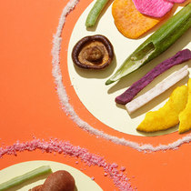 Bear children mixed vegetables dried 106g Shiitake mushrooms crispy okra dried fruits and vegetables crispy leisure snacks