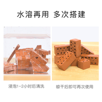 Funny and interesting adult handmade novelty desktop decompression bricklaying simulation building small game building toy