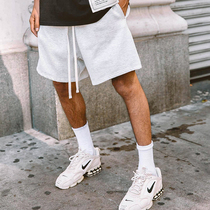 2022ins New Fitness Shorts Mens Brief About 100 Hitch American High Street Boomer Cotton Loose Sports 50% Pants