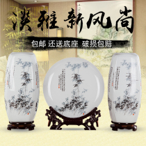 Jingdezhen ceramics classical pastel vase home crafts living room wine cabinet ornament ornaments flower arrangement