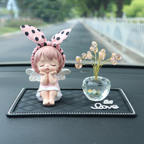 Car ornaments creative personality cute rabbit ear angel baby high-grade net red goddess car interior decorations