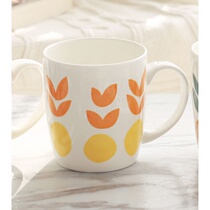 Xinyi ceramic cup Large capacity water cup Mug Simple couple cup with bone China coffee cup Milk