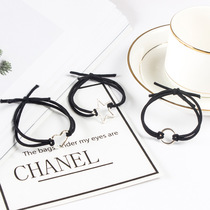 Han Edition Love Haird Hairlock Head Black knot-knit Hanghai Hanghai Hanghai Hanghai Rope Hanghai Hanghai Rope Decoration 2 yuan store source z