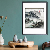 Artisan Su embroidery Cloud Shadow Qingjiang Home Residence Decoration Hanging Painting Embroidery Genuine Silk