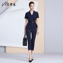 The new lady's professional suit short-sleeved feminine quality lady's overalls women's overalls in the summer of 2022