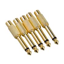  5pcs 6 35mm 1 4 Male Mono Plug To RCA Female Jack Audio Ad