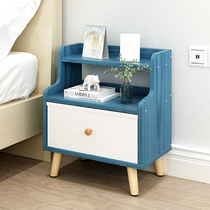 Bedside table shelf Simple modern Nordic ins wind bedroom bedside storage cabinet Bedside small cabinet Economical