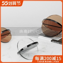 Minimalist modern light extravagant glass poplar swing piece home soft adornment boilerplate room Book room Desktop transparent furnishing