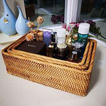 Building a dream Vietnam rattan storage box glove box magazine cosmetics storage box Rattan