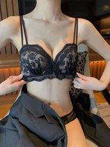 Lace underwear women without steel ring small chest gathering flat chest special collection of auxiliary milk anti-sagging thick girl bra set