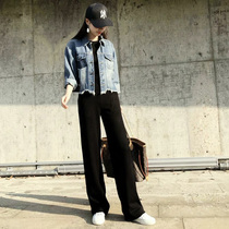 Pregnant Woman Broadlegged Pants Spring Autumn Loose Straight Drum Pants Outside of Fashion Spring Festival Casual Hanging Sensation Tug Long Pants Spring Tide