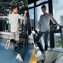  Yoga clothes womens summer professional high-end fashion net red quick-drying clothes morning running clothes gym sports suit women