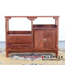 Mahogany side cabinet tea cabinet hedgehog red sandalwood wine cabinet lockers Rosewood Chinese style solid wood cabinet partition