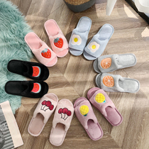 2021 Spring Net red hair fur slippers women wear plush home flat bottom with hair fashion Korean autumn and winter furry