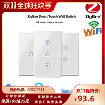 TuyaAPPZigBeeWiFi Smart Wall Switch AlexaGoogleHome Tmall Genie Voice