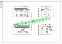 Two-story wooden villa interior decoration detailed plane construction drawings CAD design drawings