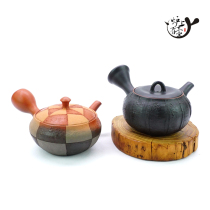 Imported from Japan the three-mouth kiln Kameo Keshe pottery side handmade emergency kung fu teapot bubble teapot