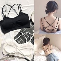 Langsha wrap chest tube top beauty back bra female sling sexy small vest no steel ring Korean version anti-glare sports underwear