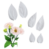 Simulation of Eudrine grandiflorum leaves turned sugar flower silicone embossing mold food grade English cold porcelain clay texture glutinous rice paper