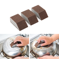 Diamond Sands Sponge Fricking magic Kitchen Washing the pan dishwashing dishes Clean decontamination cleaning the bottom of the pan Black Scale Rust Brush Pan God