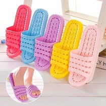 Leaky bathroom cool hollow bath female summer bathroom slippers Toilet non-slip lightweight loophole indoor men and womens household