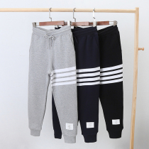 Autumn New tb pants boys Korean casual gray sweatpants girls loose knitted pants trousers
