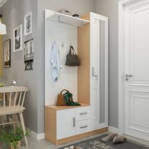 Shoe cabinet Household door with hanger integrated floor-to-ceiling modern simple entrance cabinet Nordic foyer cabinet Storage coat cabinet