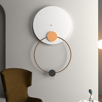 Light luxury wrought iron wall decoration pendant light luxury metal round wall decoration Mediterranean iron wall hanging crafts