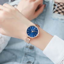 Lady Watch Waterproof 2021 New minimalist Temperament Student Small CrowdLight Luxury Superior Steel Band Women Watch