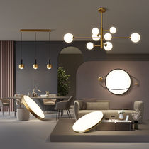 Nordic lighting package Combination Living room chandelier Modern simple atmosphere Three-room two-hall Bedroom Dining room Whole house set