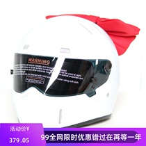 Come to dream burst girl helmet ultra-light FRP retro locomotive motorcycle composite material full helmet