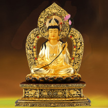 Taiwans gilt to the Buddha statue is dedicated to the King Kong the Western Three Holy Pure Copper to the Pusa Buddha Hall