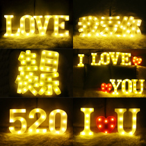 Letter Lamp Surprise Birthday Happy Birthday Love Courtwedding Placement Creative Supplies Props Led Scene Decoration Custom 520