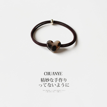 Sichuan wild acetic acid Love head rope female simple new design sense hair rope Japanese and Korean temperament tie hair small rubber band Hairband