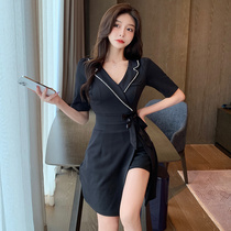 Beautician work clothes temperament Sexy dress Feminine Irregular Design Sensation Spa Massage Sauna Footbath Technician