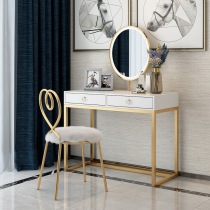 Nordic light luxury wind Net red solid wood dressing table bedroom modern simple small apartment makeup table floating window dressing table