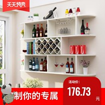 Creative Wall Nordic wine cabinet against the wall restaurant wall cabinet hotel living room European style Nordic style small