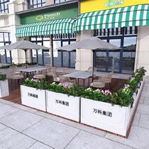 Table Leg Hotel Lobby Stainless Steel Greening Combined Outdoor Iron Art Fence Fence Flower Case Rectangular Modern