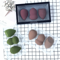 3 boxed gourd puff Wet and dry do not eat powder beauty eggs Chamfered water droplets makeup sponge soak water becomes larger