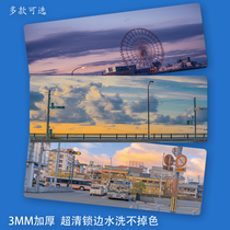 Japanese INS Sunset Sky Scenic Street Dusk Mouse Pad Super Large Laptop Keyboard Table Pad Students