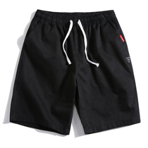 Mens shorts 2021 summer cotton thin loose casual five-point pants Tide brand tooling 7 Capri pants