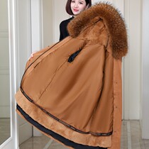 Haining Pie overcomes the new explosive Otter Rabbits middle - long fur coat coat coat in winter 2022